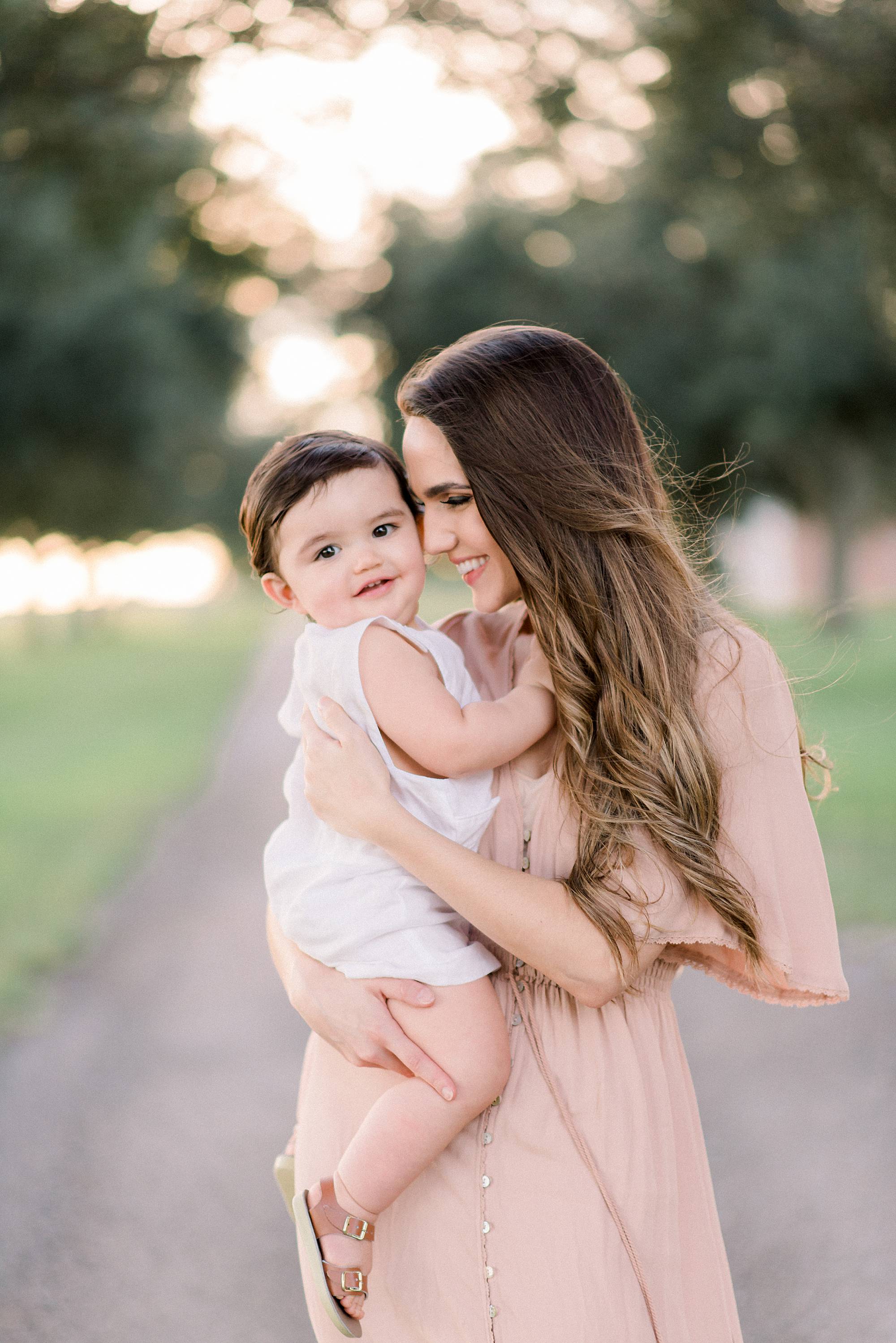 mother and son portrait