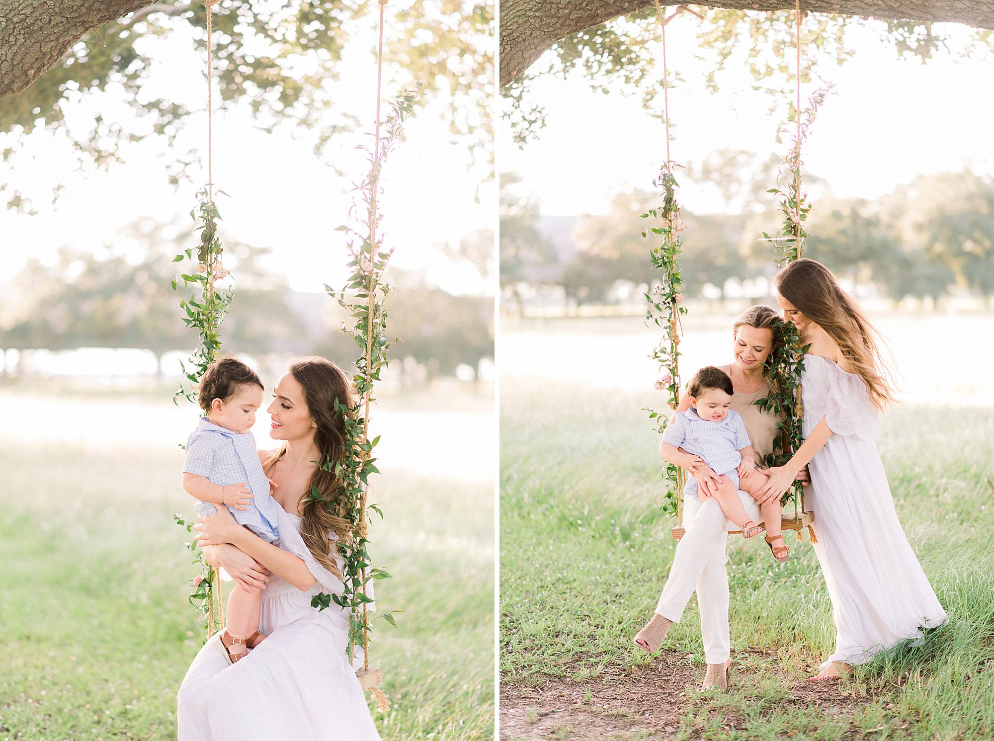 generations session of grandmother daughter baby