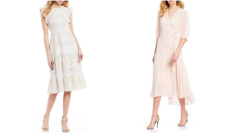 White and blush dresses for Spring save on Dillards sundress