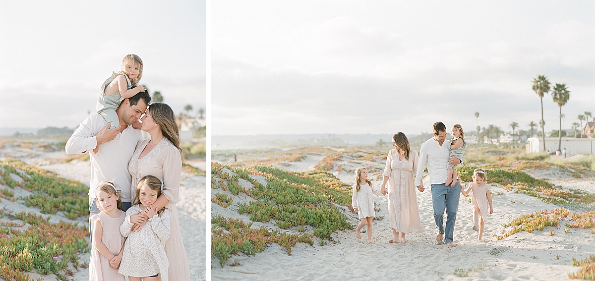 family photography session on the beach of San Diego taken by photographer to use as a model call for her portfolio